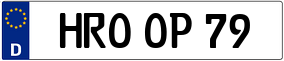 Trailer License Plate